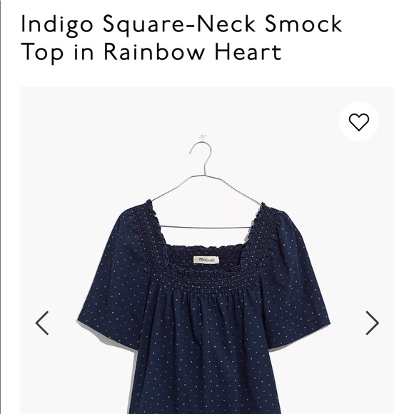 NWT Madewell Square Neck Smock Top XS - Picture 6 of 6